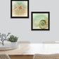 Set Of Two The Sea I And Sea II 1 Black Framed Print Wall Art