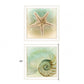 Set Of Two The Sea I and Sea II 2 White Framed Print Wall Art