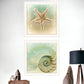 Set Of Two The Sea I And Sea II 2 White Framed Print Wall Art