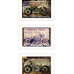 Set Of Three Classical Motorcycle Collection 3-Piece 1 White Framed Print Wall Art