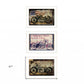 Set Of Three Classical Motorcycle 1 White Framed Print Wall Art