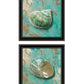 Set Of Two Azurica I And Sea II 1 Black Framed Print Wall Art