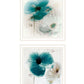 Set Of Two Poppy 2 White Framed Print Wall Art