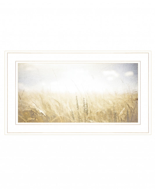 Fields of Gold 1 White Framed Print Wall Art