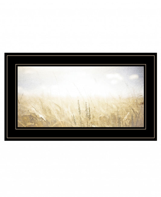 Fields of Gold 2 Black Framed Print Wall Art