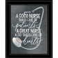 A Nurses Heart 2 Black Framed Print Wall Art