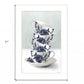 Tea Tower Blue 1 White Framed Print Kitchen Wall Art