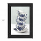 Tea Tower Blue 2 Black Framed Print Kitchen Wall Art