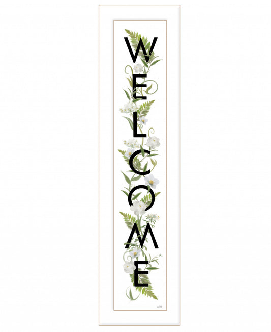 Welcome Sign II 1 White Framed Print Wall Art