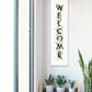 Welcome Sign II 1 White Framed Print Wall Art