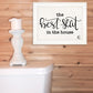 The Best Seat In The House 1 White Framed Print Wall Art