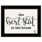 The Best Seat in the House 2 Black Framed Print Bathroom Wall Art