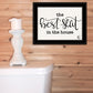 The Best Seat in the House 2 Black Framed Print Bathroom Wall Art