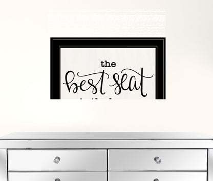 The Best Seat in the House 2 Black Framed Print Bathroom Wall Art