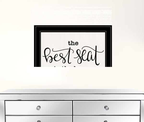 The Best Seat in the House 2 Black Framed Print Bathroom Wall Art