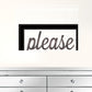 Please Seat Yourself 3 Black Framed Print Wall Art