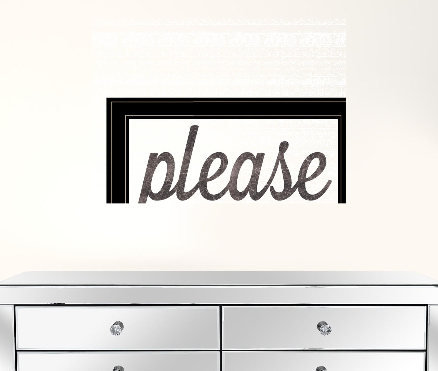 Please Seat Yourself 3 Black Framed Print Wall Art