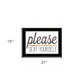 Please Seat Yourself 3 Black Framed Print Wall Art