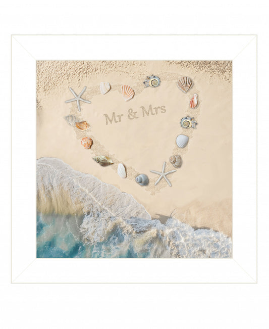 Marriage is a Beach 2 White Framed Print Wall Art