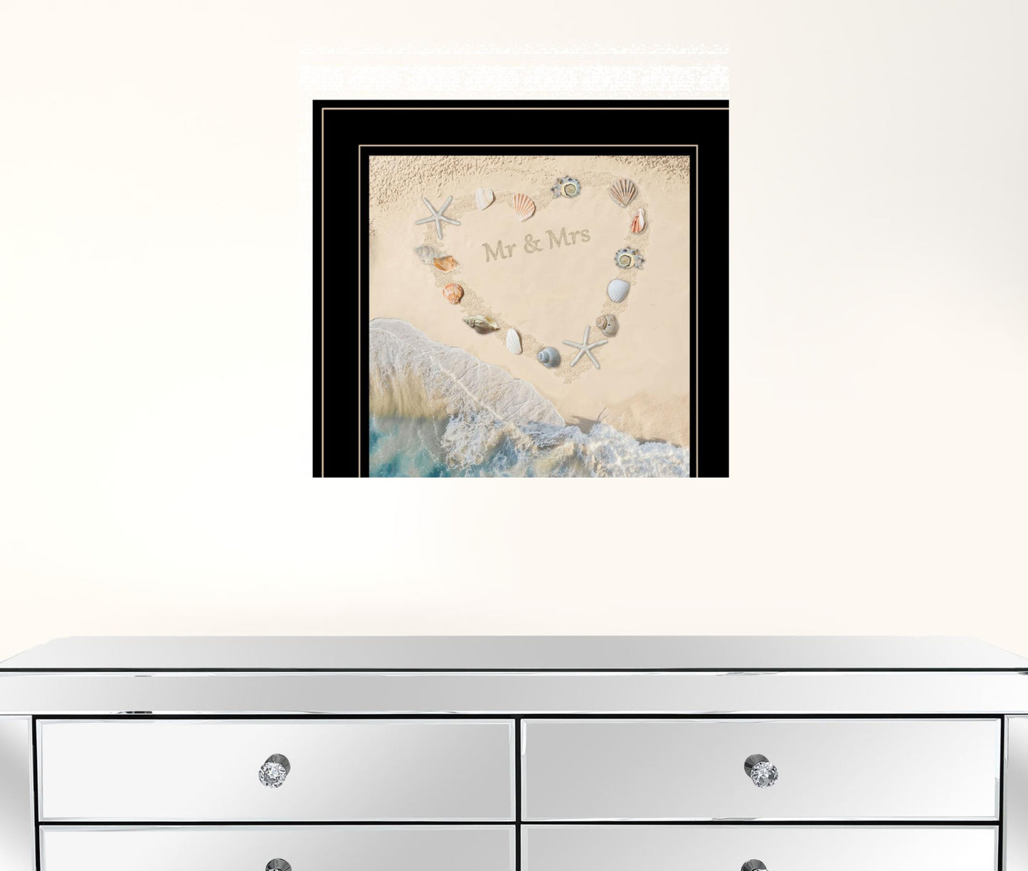 Marriage Is A Beach 2 White Framed Print Wall Art