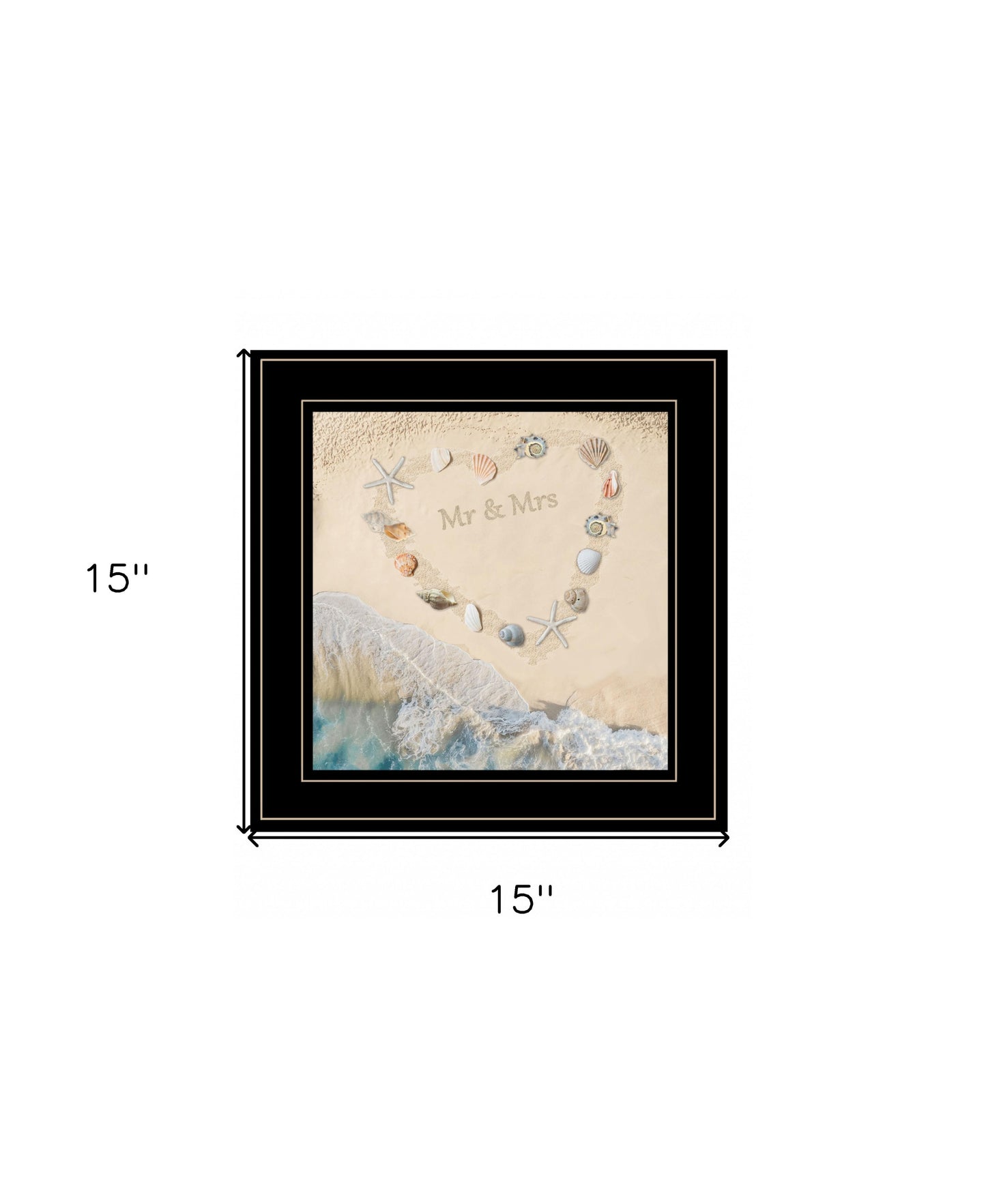 Marriage Is A Beach 2 White Framed Print Wall Art