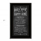 Recipe For A Happy Home 1 White Framed Print Wall Art