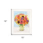 Vases with Flowers 1 White Framed Print Wall Art