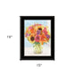 Vases with Flowers 1 Black Framed Print Wall Art