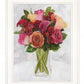 Vases With Flowers II 1 White Framed Print Wall Art