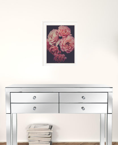 Dreamy Rose 1 White Framed Print Wall Art