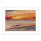 Western Sky 1 White Framed Print Wall Art