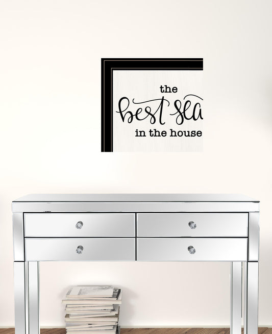 Set Of Two The Best Seat In The House 2 Black Framed Print Wall Art