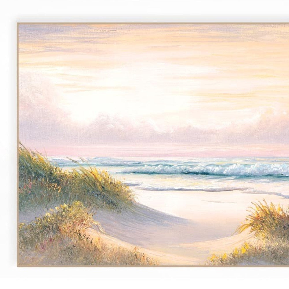 Set Of Two The Seascape 1 White Framed Print Wall Art