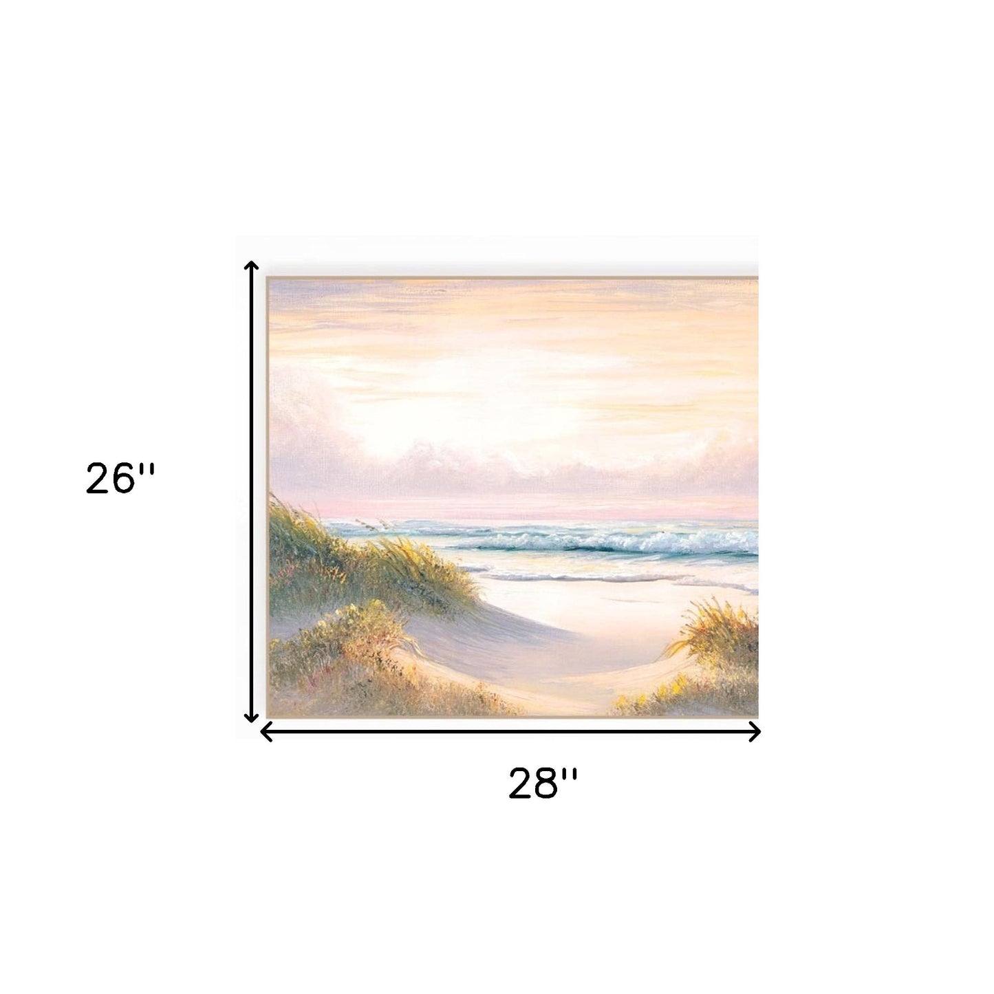 Set Of Two The Seascape 1 White Framed Print Wall Art