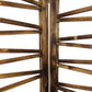 Rustic Geo Design Wood Three Panel Room Divider Screen