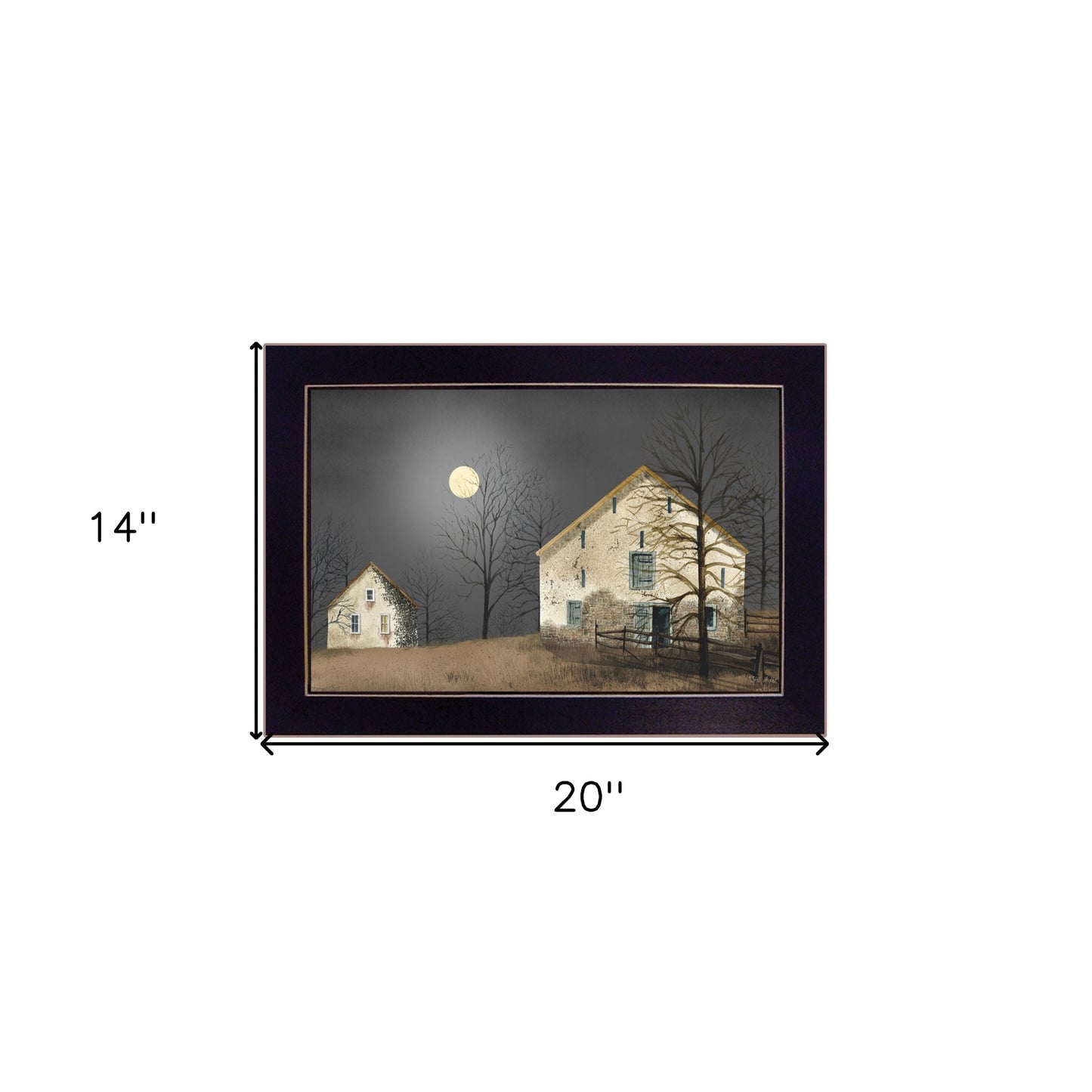 Still of the Night 1 Black Framed Print Wall Art