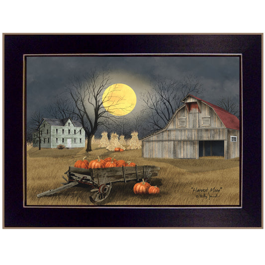 Harvest Moon 2 Black Framed Print Kitchen Wall Art