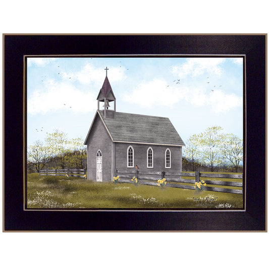 He is Risen Black Framed Print Wall Art