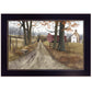 The Road Home 4 Black Framed Print Wall Art