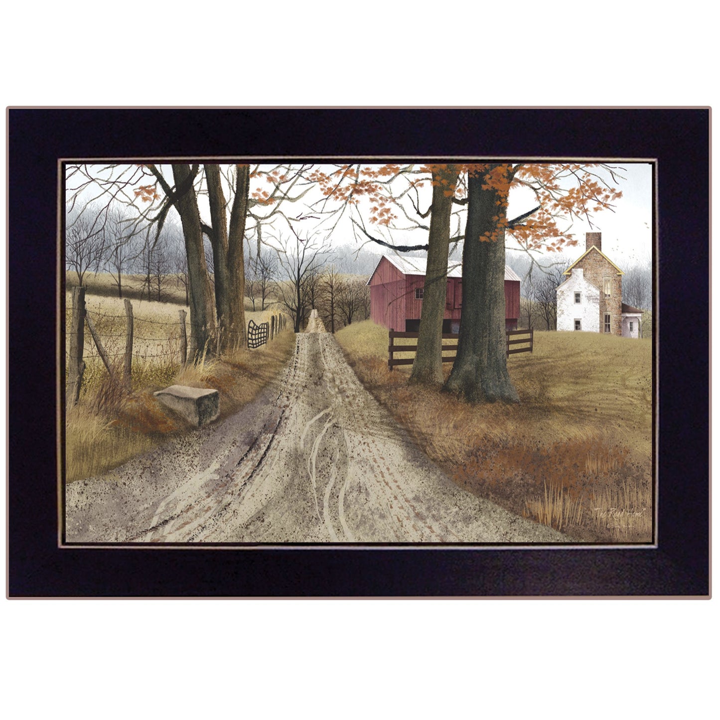 The Road Home 4 Black Framed Print Wall Art