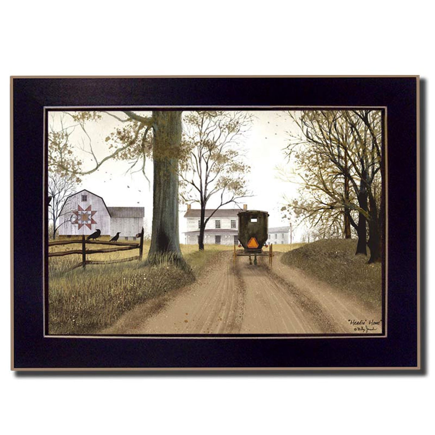 Headin Home Black Framed Print Wall Art