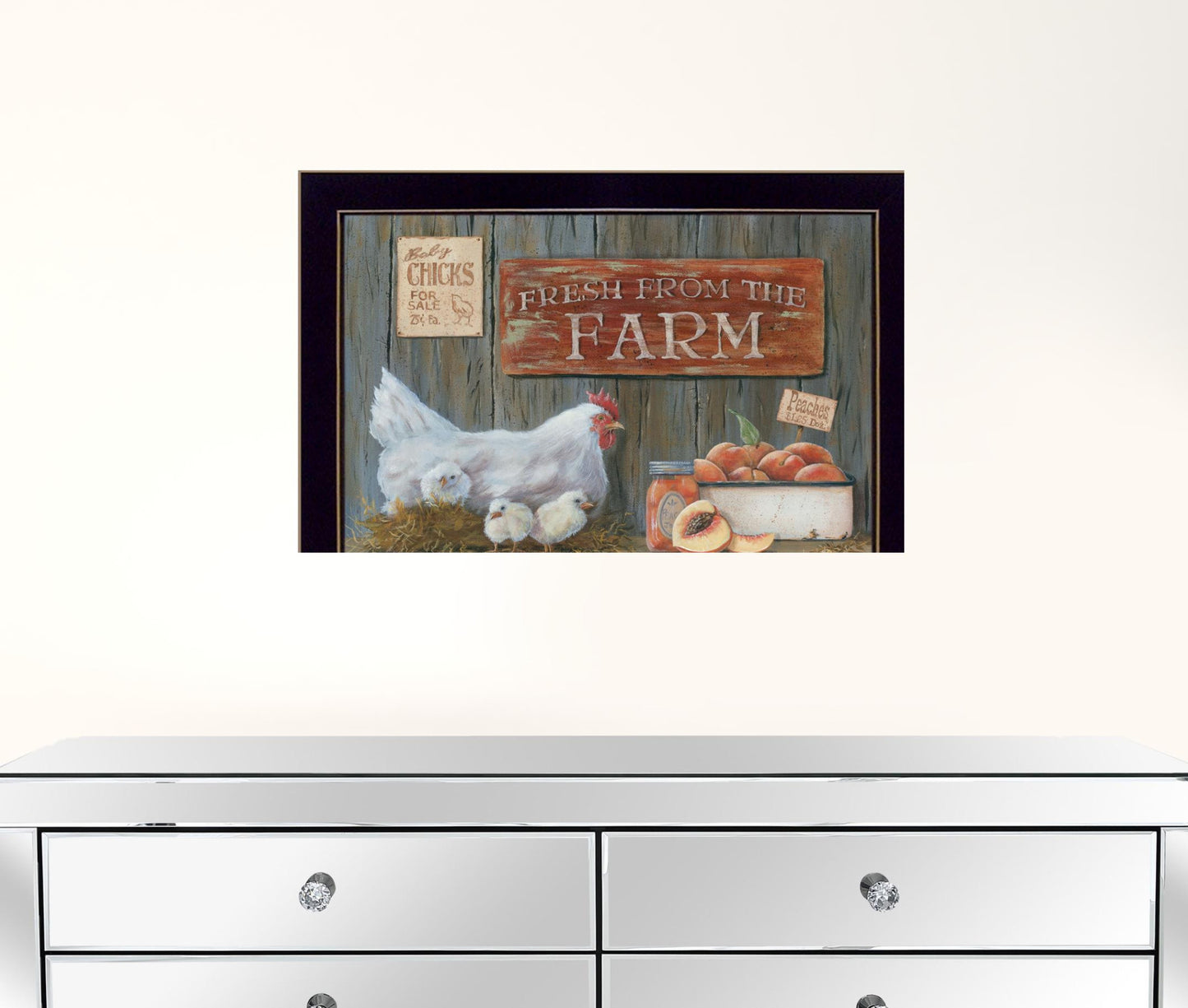 Fresh from the Farm 1 Black Framed Print Wall Art