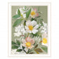 Walk Humbly Floral 2 White Framed Print Wall Art