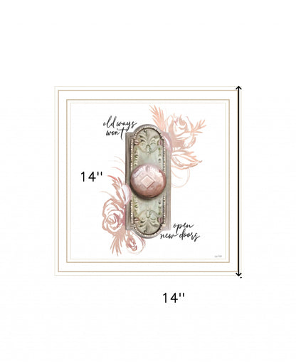 Old Ways In Blush 2 White Framed Print Wall Art