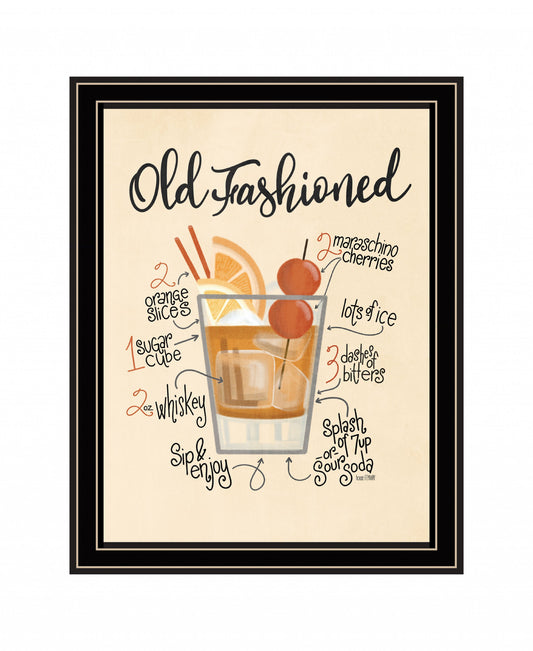 Old Fashioned Black Framed Print Wall Art