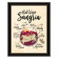 Red Wine Sangria Black Framed Print Wall Art