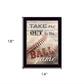 Take Me Out To The Ball Game 3 Black Framed Print Baseball Wall Art