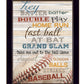 Hey Batter Batter 3 Black Framed Print Wall Art