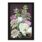 Wild For Plum Bouquet 2 Black Framed Print Wall Art