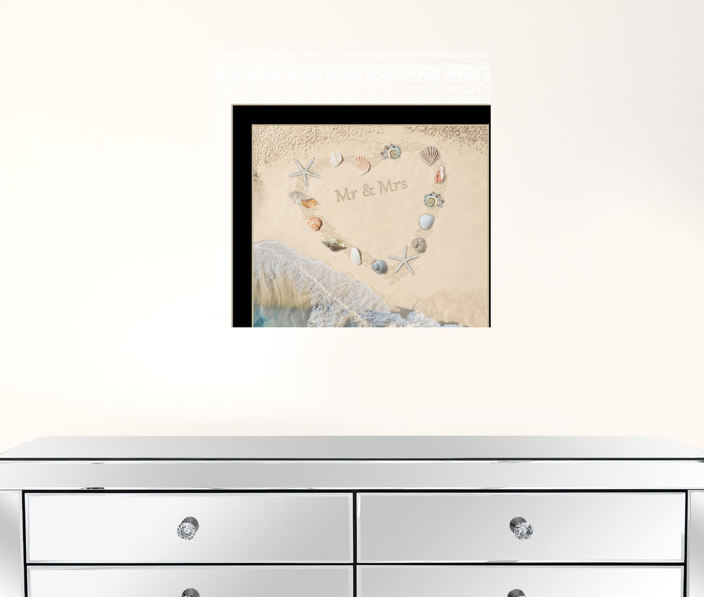 Marriage is a Beach 1 Black Framed Print Wall Art